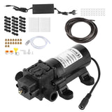 16‑Nozzle 12m Household Electric Low Pressure Spraying Cooling System for Outdoor Garden