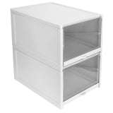 Shoes Box PP Storage Drawer Organizer Container Durable Cabinet for Home2pcs Big (33.2 x 25.8 x 18.3cm ) In Australia - Darrahopens