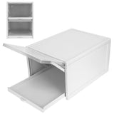 Shoes Box PP Storage Drawer Organizer Container Durable Cabinet for Home2pcs Big (33.2 x 25.8 x 18.3cm )