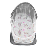 Multifunctional Baby MosquitoProof Bed Foldable Portable Child Bed with Toys Mosquito Net(Gris )