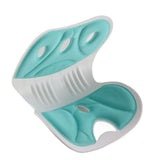 Waist Back Support Correct Sitting Posture Comfortable Lightweight Backrest Cushion Seat for Home Office Green