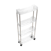 Bathroom Gap Shelf Bathroom Cosmetics Transparent Storage Rack Multi Layer Bathroom Organizer 4 Layers 37x12x70cm In Australia - Darrahopens