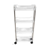 Bathroom Gap Shelf Bathroom Cosmetics Transparent Storage Rack Multi Layer Bathroom Organizer 4 Layers 37x12x70cm In Australia - Darrahopens