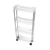 Bathroom Gap Shelf Bathroom Cosmetics Transparent Storage Rack Multi Layer Bathroom Organizer 4 Layers 37x12x70cm