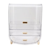 Beauty Organizer Home Dormitory Dresser Storage Case Facial Mask Lipstick Lid Drawers Commodity Shelf Transparent