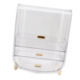 Beauty Organizer Home Dormitory Dresser Storage Case Facial Mask Lipstick Lid Drawers Commodity Shelf Transparent