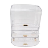 Beauty Organizer Home Dormitory Dresser Storage Case Facial Mask Lipstick Lid Drawers Commodity Shelf Transparent