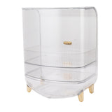 Beauty Organizer Home Dormitory Dresser Storage Case Facial Mask Lipstick Lid Drawers Commodity Shelf Transparent