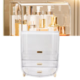 Beauty Organizer Home Dormitory Dresser Storage Case Facial Mask Lipstick Lid Drawers Commodity Shelf Transparent
