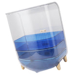 Beauty Organizer Home Dormitory Dresser Storage Case Facial Mask Lipstick Lid Drawers Commodity Shelf Blue