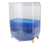 Beauty Organizer Home Dormitory Dresser Storage Case Facial Mask Lipstick Lid Drawers Commodity Shelf Blue