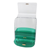 Beauty Organizer Home Dormitory Dresser Storage Case Facial Mask Lipstick Lid Drawers Commodity Shelf Green