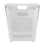 Foldable Laundry Basket Dirty Clothes Storage Basket Hanging Hamper for Bedroom Bathroom White In Australia - Darrahopens