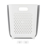 Foldable Laundry Basket Dirty Clothes Storage Basket Hanging Hamper for Bedroom Bathroom White In Australia - Darrahopens