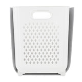 Foldable Laundry Basket Dirty Clothes Storage Basket Hanging Hamper for Bedroom Bathroom White