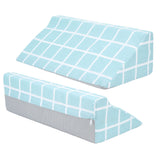 Wedge Pillow R Shaped Soft Comfortable Removable Easy Cleaning Bedsore Turning Wedge Pillow for Side Sleepers 50x25x15cm / 19.7x9.8x5.9in