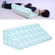 Wedge Pillow R Shaped Soft Comfortable Removable Easy Cleaning Bedsore Turning Wedge Pillow for Side Sleepers 50x25x15cm / 19.7x9.8x5.9in