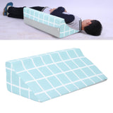Wedge Pillow R Shaped Soft Comfortable Removable Easy Cleaning Bedsore Turning Wedge Pillow for Side Sleepers 50x25x15cm / 19.7x9.8x5.9in