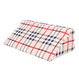 Wedge Pillow R Shaped Removable Slip Resistance Plaid Pattern Bedsore Turning Wedge Pillow for Side Sleepers 50x25x15cm / 19.7x9.8x5.9in