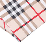 Wedge Pillow R Shaped Removable Slip Resistance Plaid Pattern Bedsore Turning Wedge Pillow for Side Sleepers 50x25x15cm / 19.7x9.8x5.9in