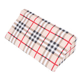 Wedge Pillow R Shaped Removable Slip Resistance Plaid Pattern Bedsore Turning Wedge Pillow for Side Sleepers 50x25x15cm / 19.7x9.8x5.9in