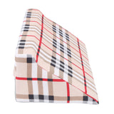 Wedge Pillow R Shaped Removable Slip Resistance Plaid Pattern Bedsore Turning Wedge Pillow for Side Sleepers 50x25x15cm / 19.7x9.8x5.9in