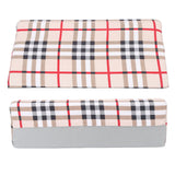 Wedge Pillow R Shaped Removable Slip Resistance Plaid Pattern Bedsore Turning Wedge Pillow for Side Sleepers 50x25x15cm / 19.7x9.8x5.9in