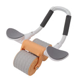 Abdominal Roller with Elbow Support Auto Springback Multi Functional Easy to Carry Exercise Equipment for Fitness