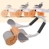 Abdominal Roller with Elbow Support Auto Springback Multi Functional Easy to Carry Exercise Equipment for Fitness