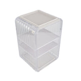Acrylic Water Bottle Organizer Sturdy Dustproof Easy To Clean Water Bottle Storage Holder for Cabinet Desktop Large 3 Layer White In Australia - Darrahopens