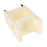 Storage Cart Large Capacity Thickened Mobile Storage Rack with Lockable Casters for Books Toys Seasoning Bottles 2 Tier Beige