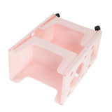 Storage Cart Large Capacity Thickened Mobile Storage Rack with Lockable Casters for Books Toys Seasoning Bottles 2 Tier Pink In Australia - Darrahopens