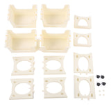 Storage Cart Large Capacity Thickened Mobile Storage Rack with Lockable Casters for Books Toys Seasoning Bottles 3 Tier Beige