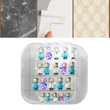 Display Case Clear Wall Hanging 3 Tiers Acrylic Dust Proof Show Display Box for Figures Doll Toys