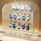 Display Case Clear Wall Hanging 3 Tiers Acrylic Dust Proof Show Display Box for Figures Doll Toys