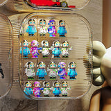 Display Case Clear Wall Hanging 3 Tiers Acrylic Dust Proof Show Display Box for Figures Doll Toys