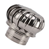 Chimney Rotating Ventilator Cap Stainless Steel Anti Downdraught Chimney Cap with Clamp Thickened 150 Type