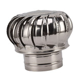 Chimney Rotating Ventilator Cap Stainless Steel Anti Downdraught Chimney Cap with Clamp Thickened 150 Type