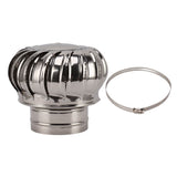 Chimney Rotating Ventilator Cap Stainless Steel Anti Downdraught Chimney Cap with Clamp Thickened 200 Type In Australia - Darrahopens