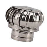 Chimney Rotating Ventilator Cap Stainless Steel Anti Downdraught Chimney Cap with Clamp Thickened 200 Type