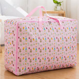50x35x20cm Pink Bunny Quilt Storage Bag Dustproof Organizer Oxford Cloth Quilt Storage Bag