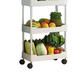 5 Tier Rolling Utility Cart with Wheels Rolling Storage Cart Organizer for Home Office In Australia - Darrahopens