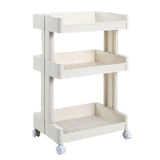 3 Tier Storage Trolley Multifunctional Large Capacity Rolling Cart with Wheels for Beauty Salon Kitchen Bathroom Office In Australia - Darrahopens
