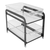 2 Tier Storage Organizer 2 Tier Cups Mugs Drying Rack Desktop Water Cup Holde RHousehold Pull Tea Cup Storage Rack Black In Australia - Darrahopens