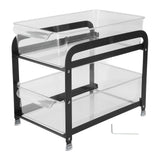 2 Tier Storage Organizer 2 Tier Cups Mugs Drying Rack Desktop Water Cup Holde RHousehold Pull Tea Cup Storage Rack Black In Australia - Darrahopens