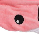 Wearable Adult Hoodie Shark Blanket Super Soft Cozy Flannel Shark Pajamas for Role Playing Costumes Movie Nights Party Nights Pink 140cm