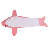 Wearable Adult Hoodie Shark Blanket Super Soft Cozy Flannel Shark Pajamas for Role Playing Costumes Movie Nights Party Nights Pink 140cm