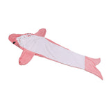 Wearable Adult Hoodie Shark Blanket Super Soft Cozy Flannel Shark Pajamas for Role Playing Costumes Movie Nights Party Nights Pink 140cm