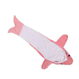 Wearable Adult Hoodie Shark Blanket Super Soft Cozy Flannel Shark Pajamas for Role Playing Costumes Movie Nights Party Nights Pink 140cm