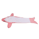 Wearable Adult Hoodie Shark Blanket Super Soft Cozy Flannel Shark Pajamas for Role Playing Costumes Movie Nights Party Nights Pink 170cm